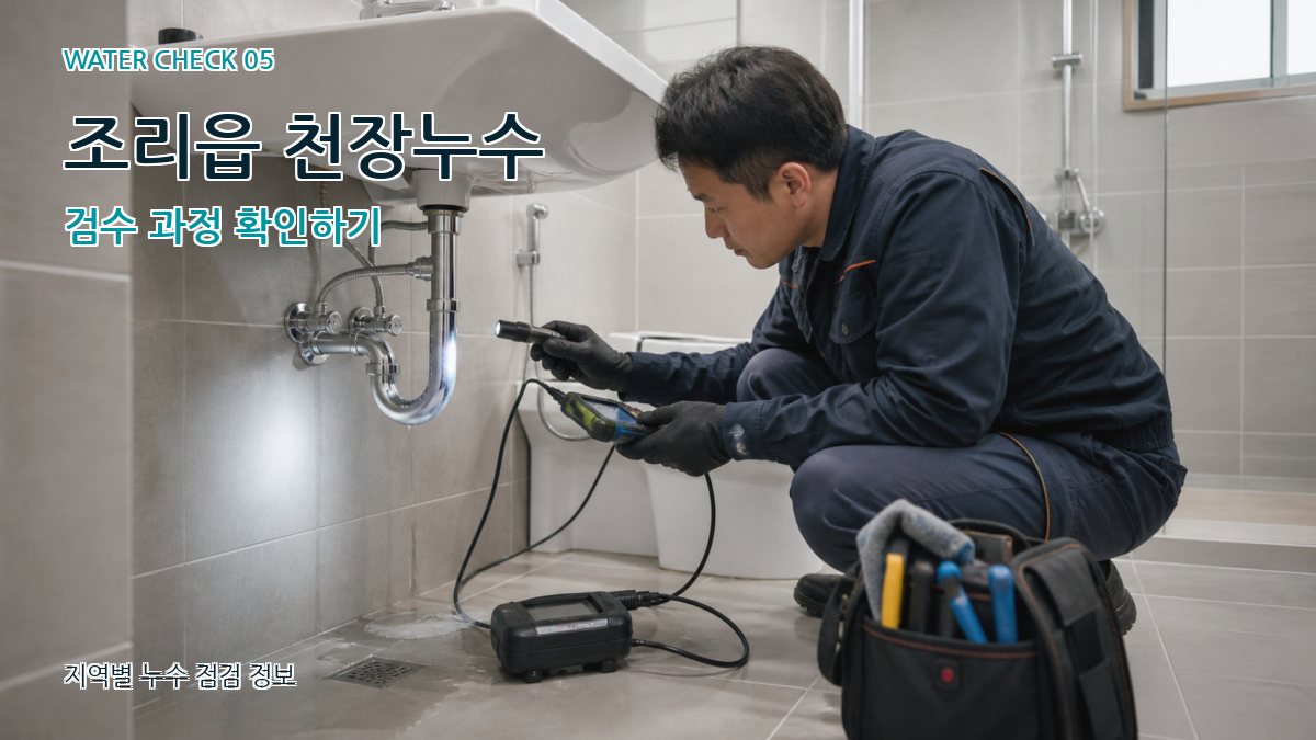 조리읍 천장누수 검수 과정 확인하기