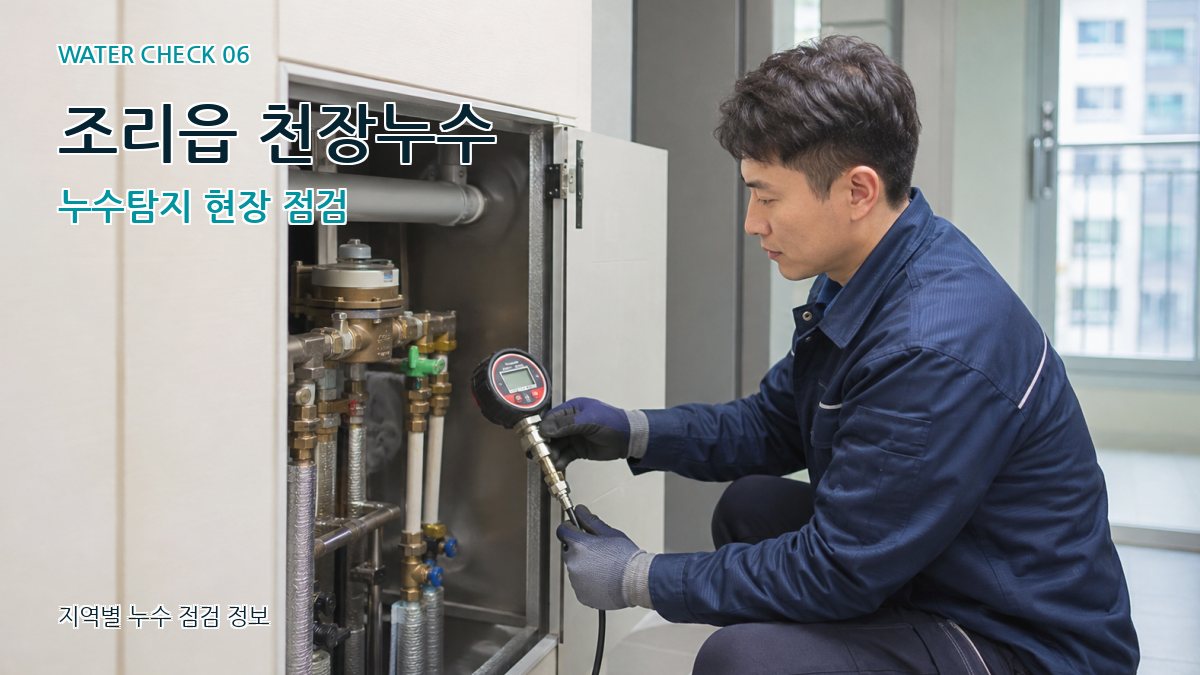 조리읍 천장누수 누수탐지 현장 점검