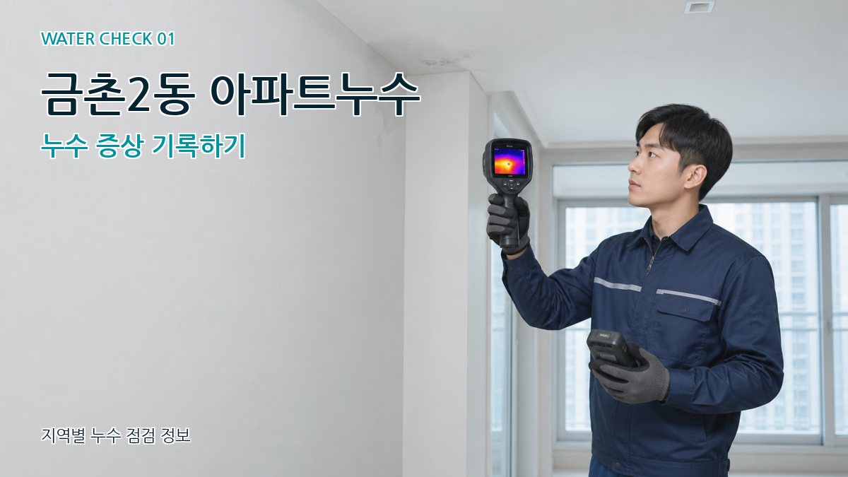 금촌2동 아파트누수 누수탐지 이미지