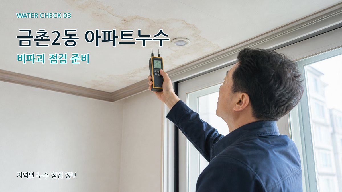 금촌2동 천장누수 누수탐지 이미지