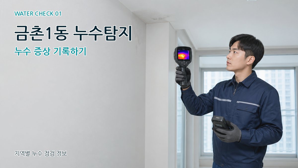 금촌1동 아파트누수 누수탐지 이미지