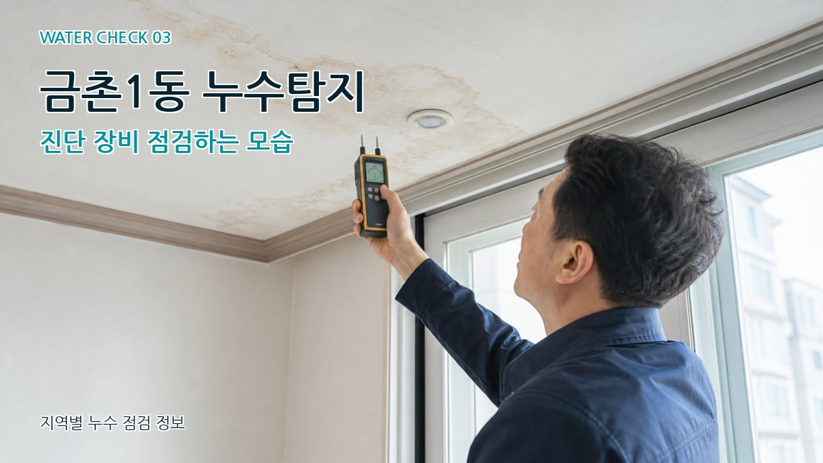 금촌1동 천장누수 누수탐지 이미지