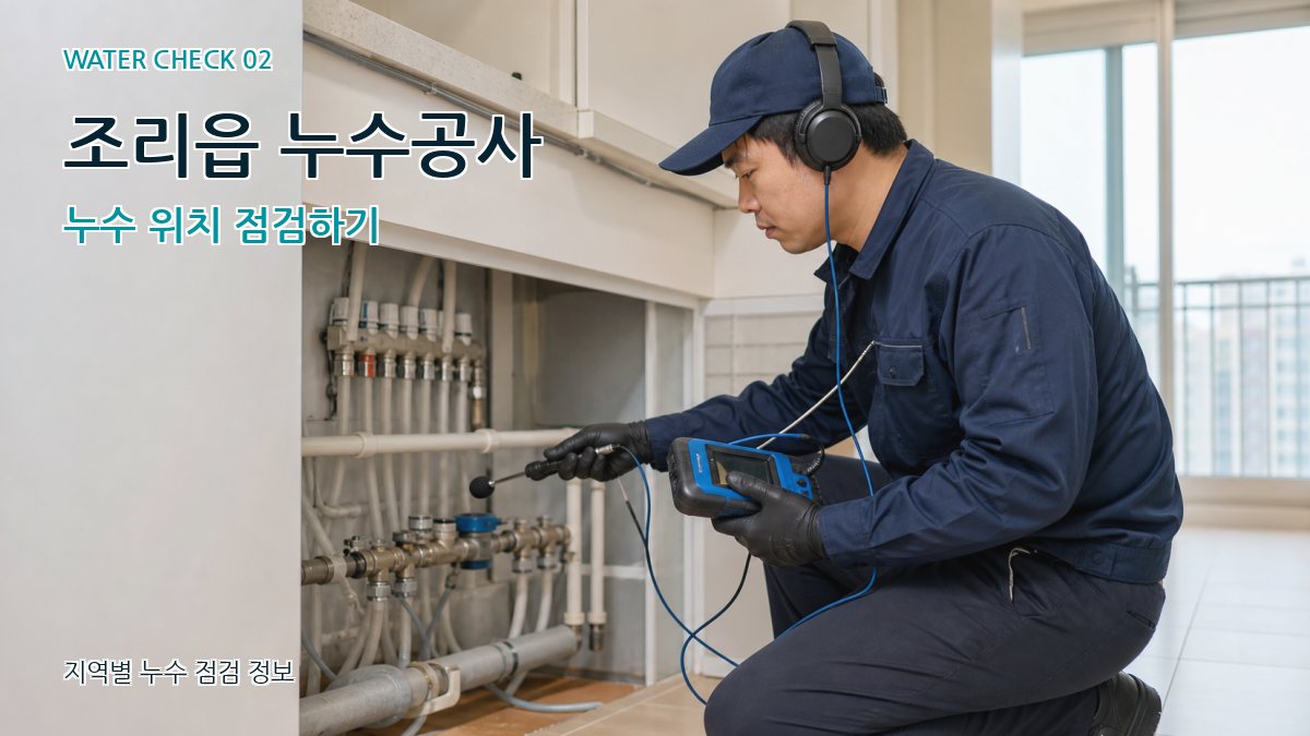 조리읍 화장실누수 누수탐지 이미지