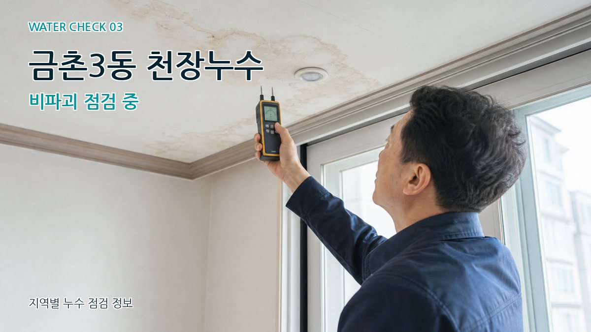 금촌3동 천장누수 누수탐지 이미지