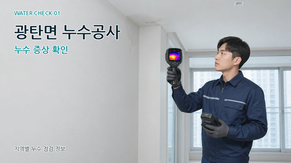 광탄면 아파트누수 누수탐지 이미지