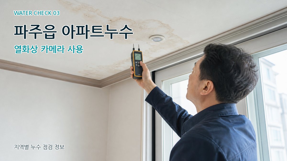 파주읍 천장누수 누수탐지 이미지