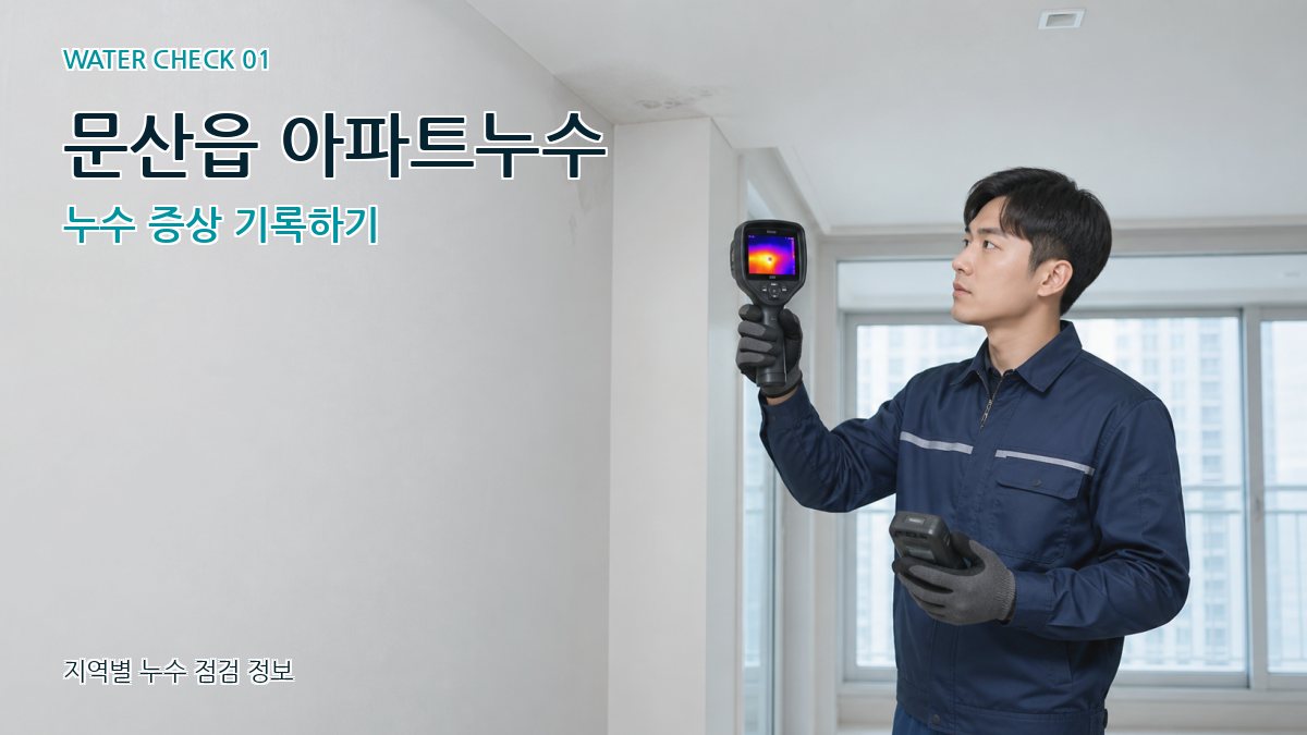 문산읍 아파트누수 누수탐지 이미지