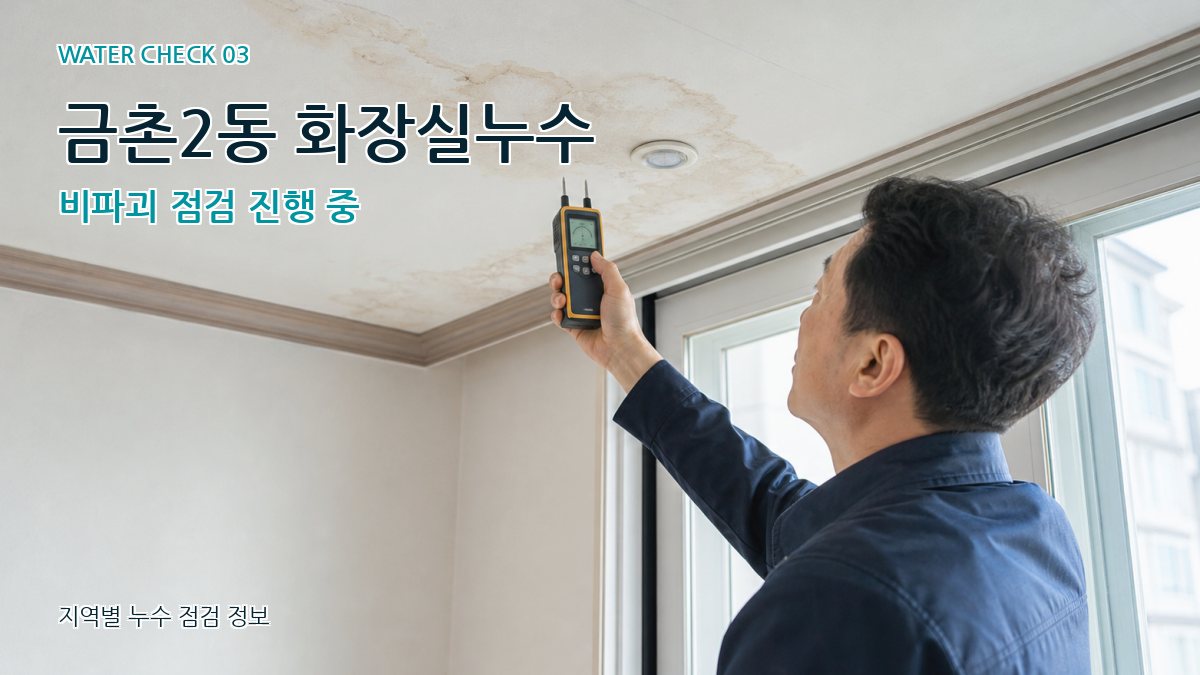 금촌2동 천장누수 누수탐지 이미지