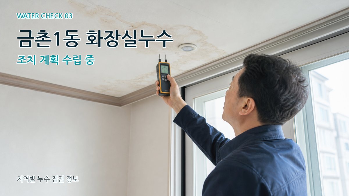 금촌1동 천장누수 누수탐지 이미지