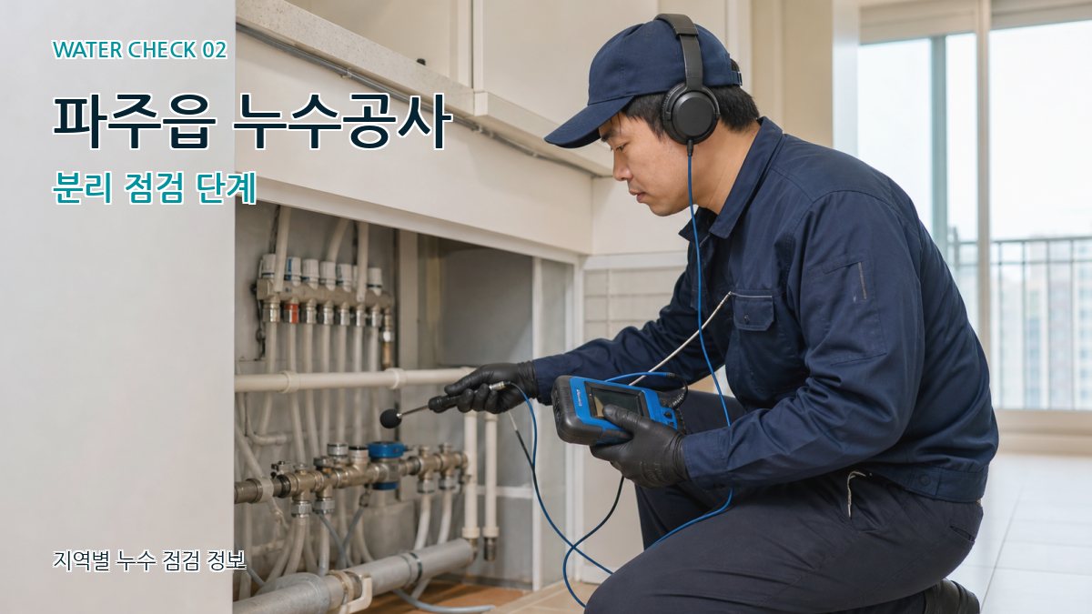 파주읍 화장실누수 누수탐지 이미지