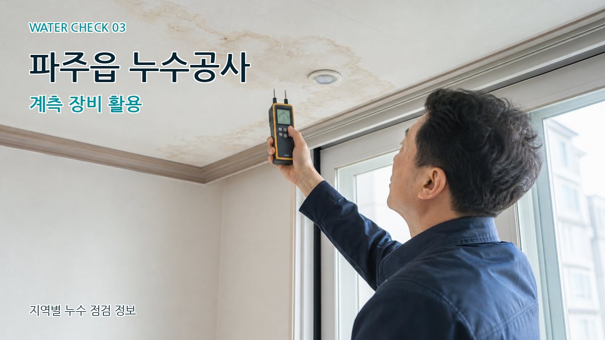 파주읍 천장누수 누수탐지 이미지