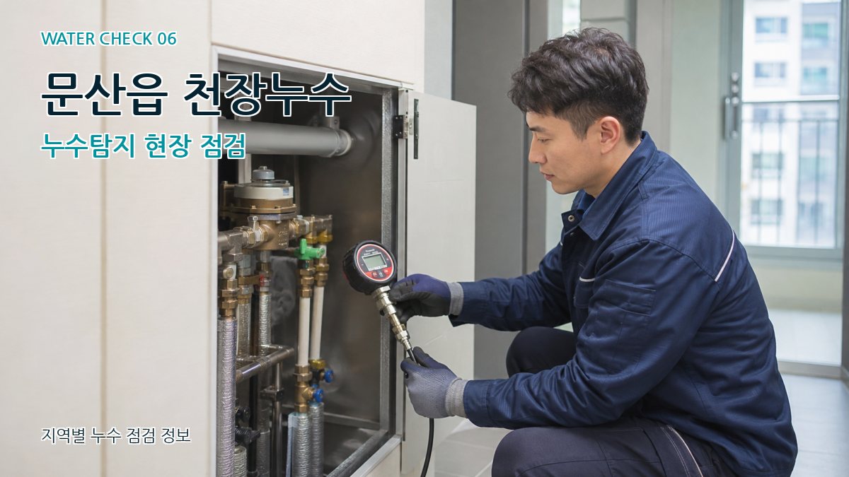 문산읍 천장누수 누수탐지 현장 점검