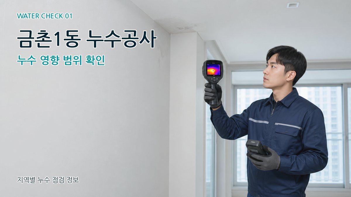 금촌1동 아파트누수 누수탐지 이미지