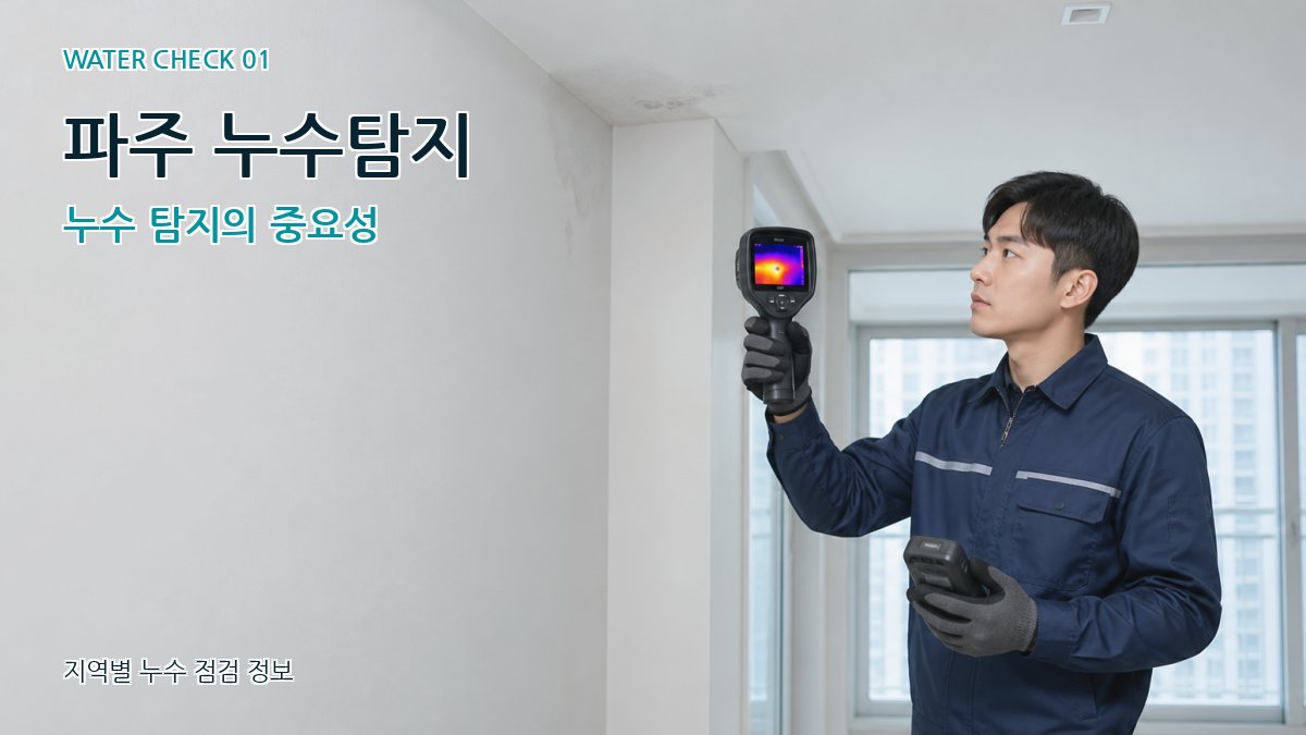 광탄면 아파트누수 누수탐지 이미지
