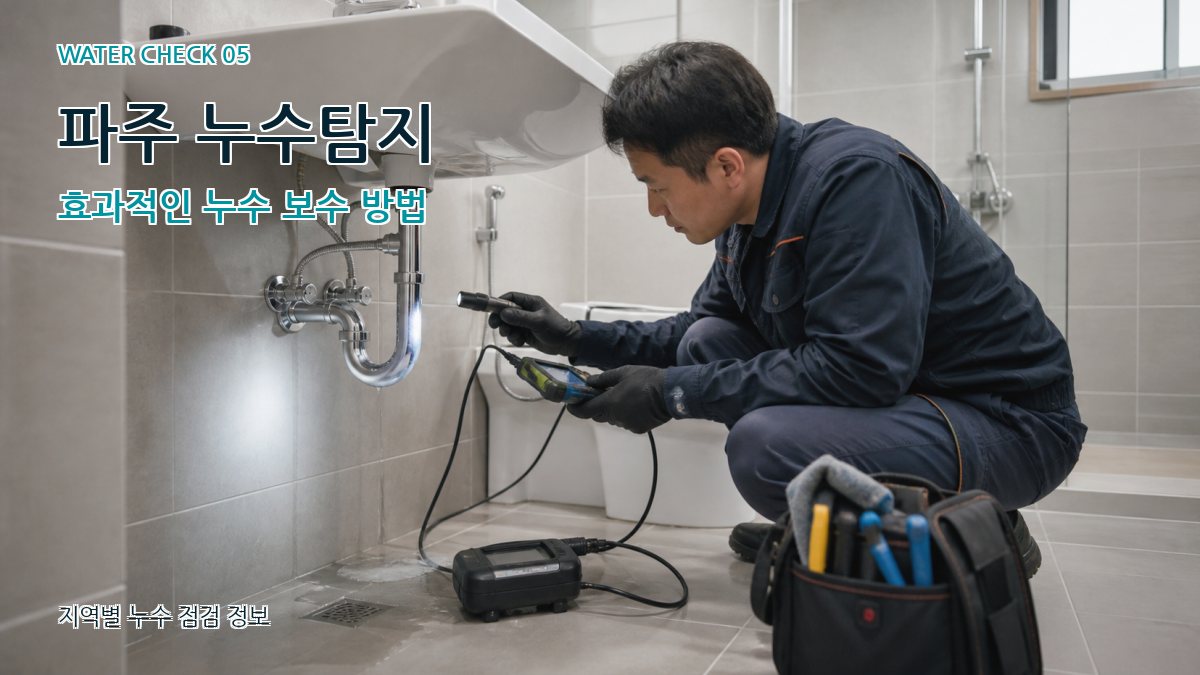 광탄면 누수공사 누수탐지 이미지