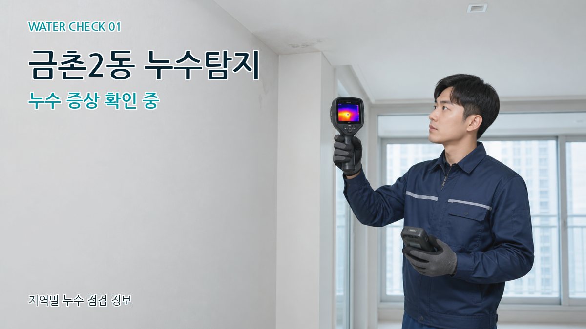 금촌2동 아파트누수 누수탐지 이미지