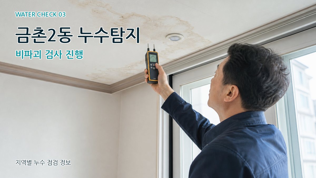 금촌2동 천장누수 누수탐지 이미지