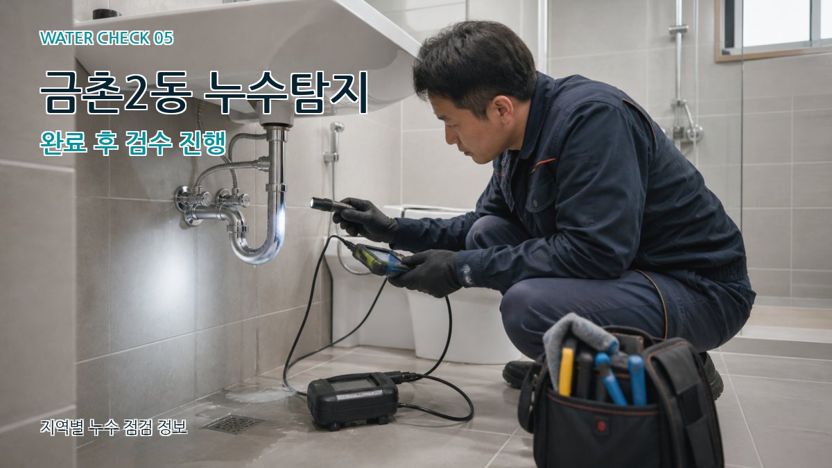 금촌2동 누수공사 누수탐지 이미지