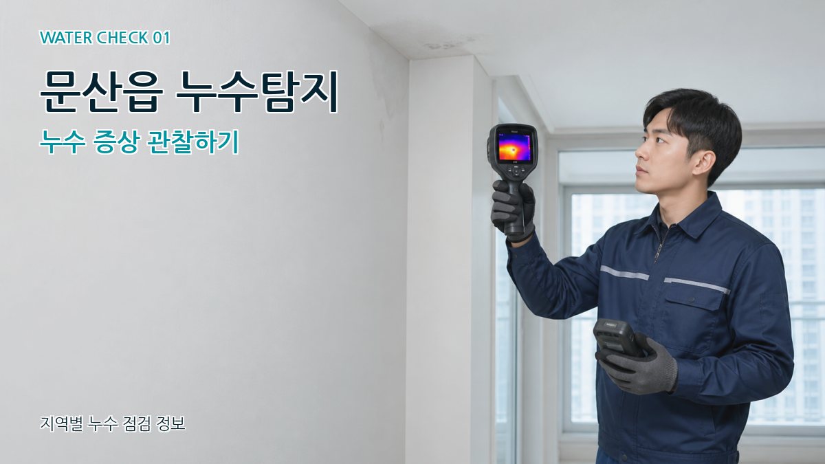 문산읍 누수탐지 누수 증상 관찰하기