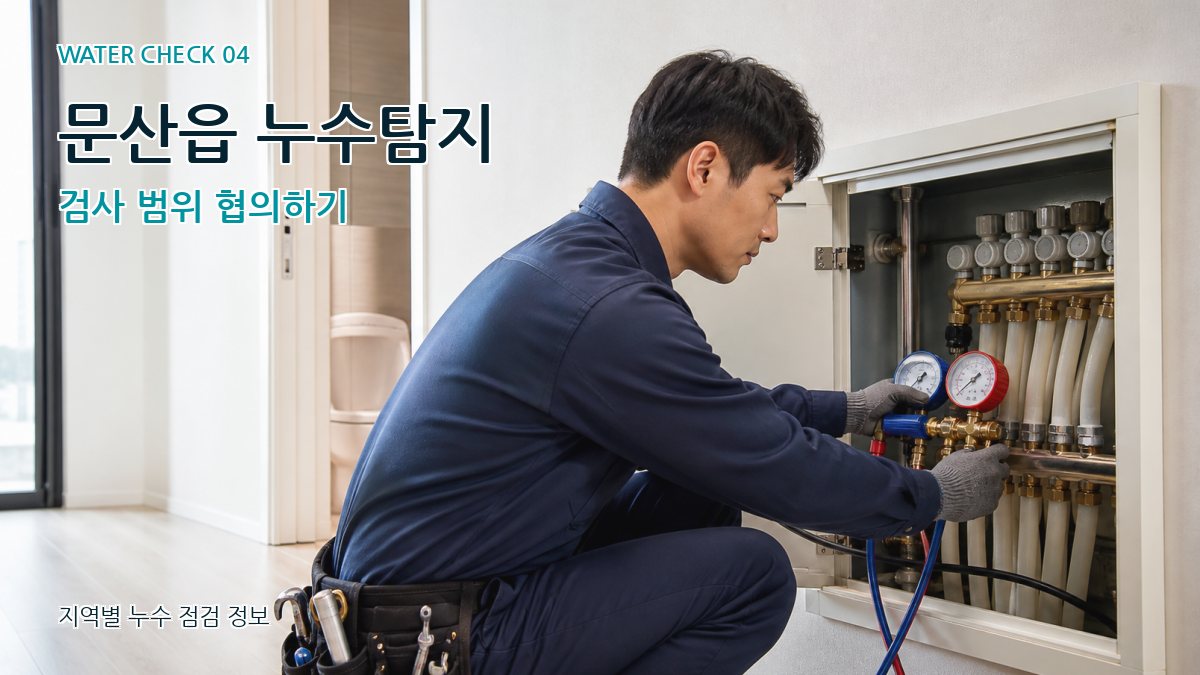 문산읍 누수탐지 검사 범위 협의하기