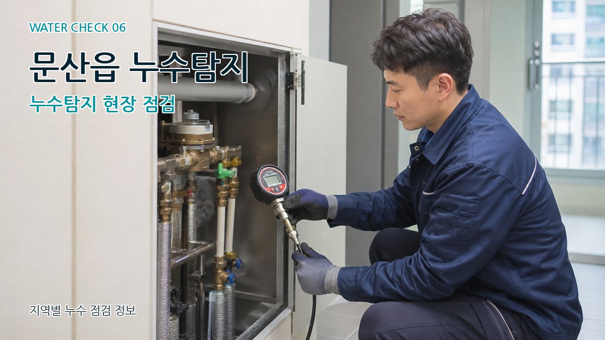 문산읍 누수탐지 누수탐지 현장 점검