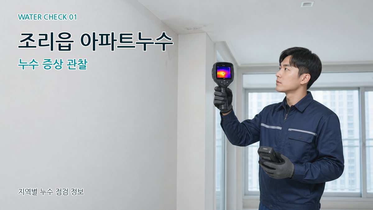조리읍 아파트누수 누수탐지 이미지