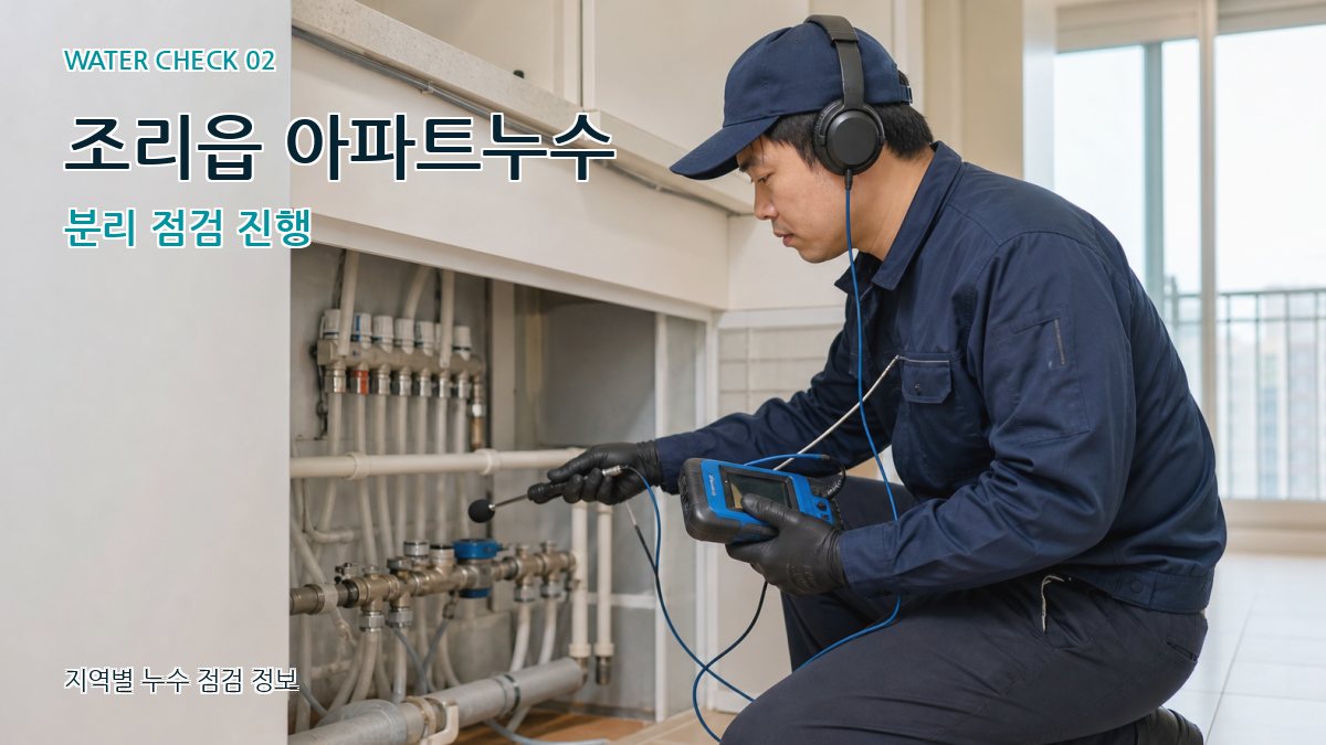 조리읍 화장실누수 누수탐지 이미지