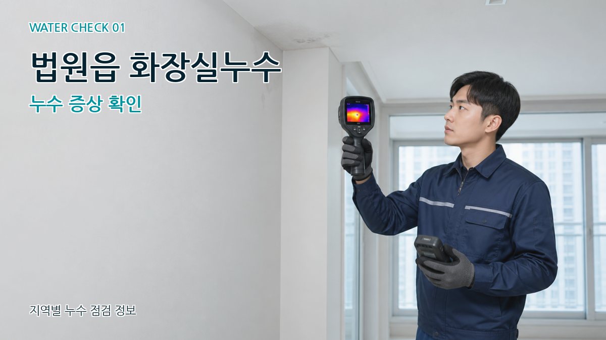 법원읍 아파트누수 누수탐지 이미지