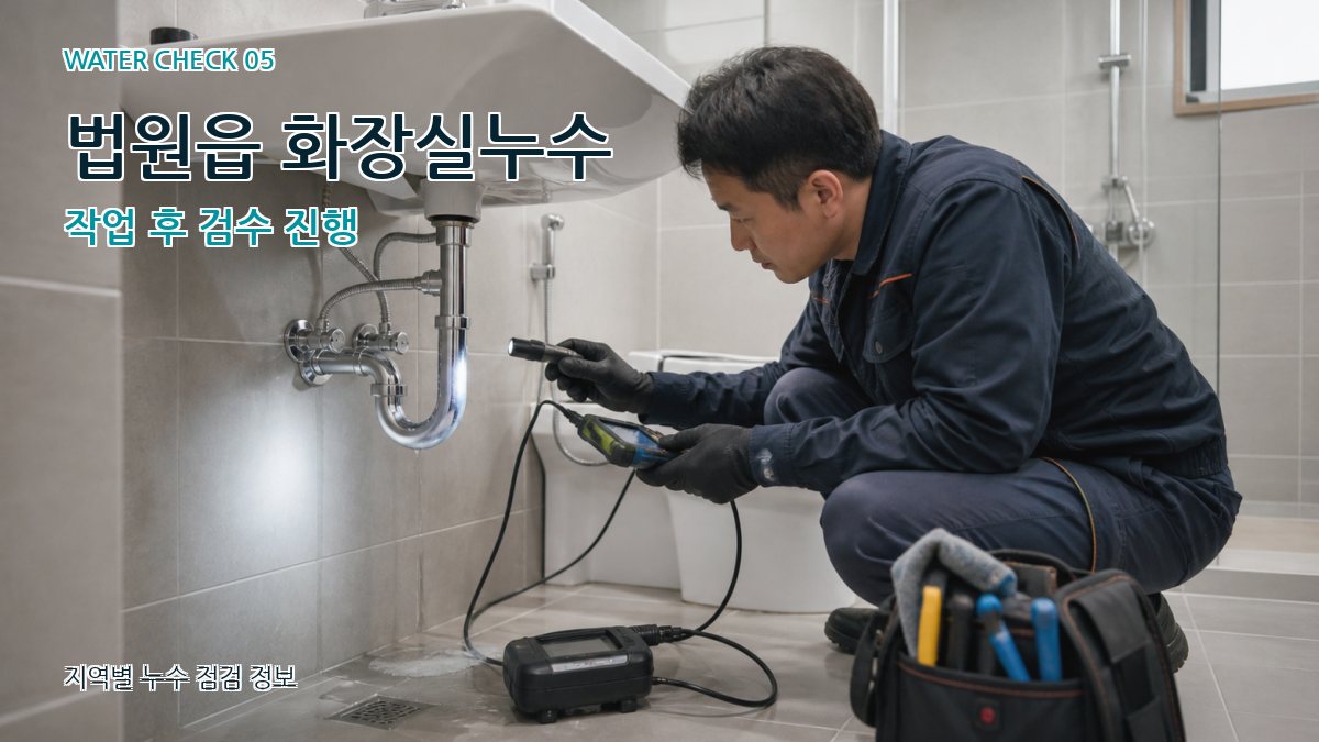 법원읍 누수공사 누수탐지 이미지