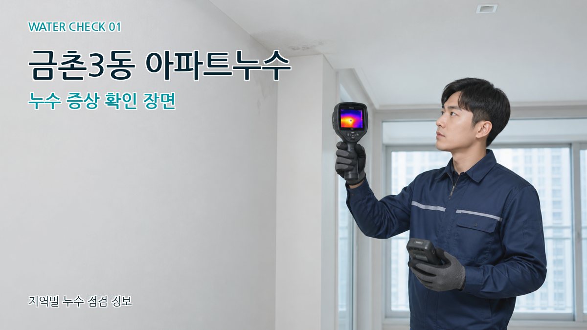 금촌3동 아파트누수 누수탐지 이미지