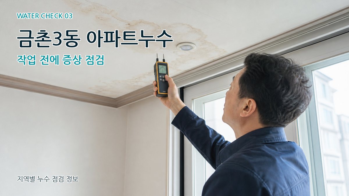금촌3동 천장누수 누수탐지 이미지