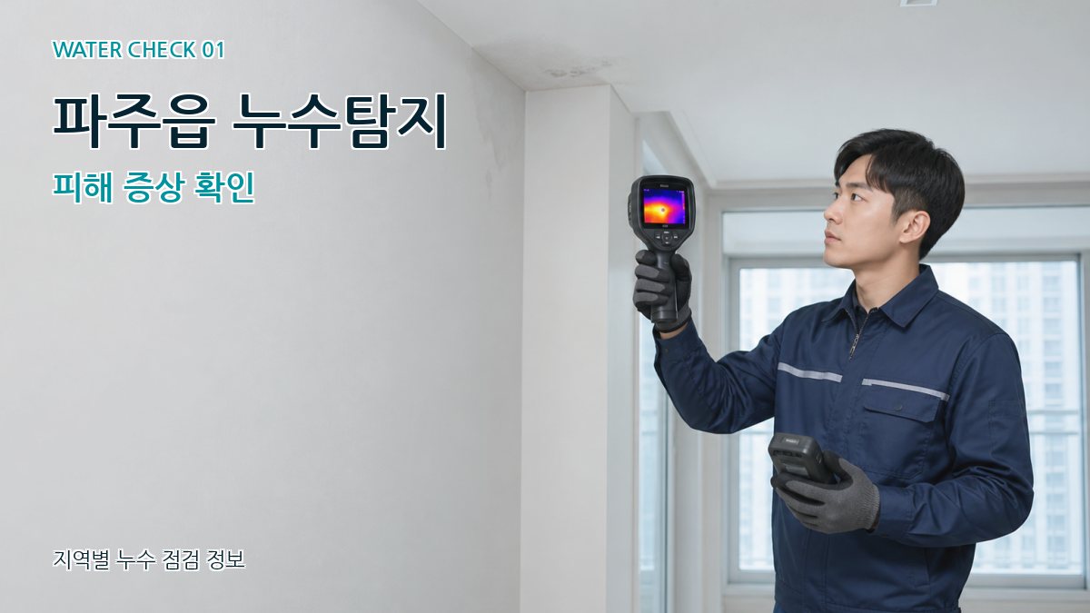 파주읍 아파트누수 누수탐지 이미지