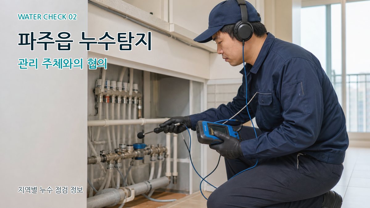 파주읍 화장실누수 누수탐지 이미지