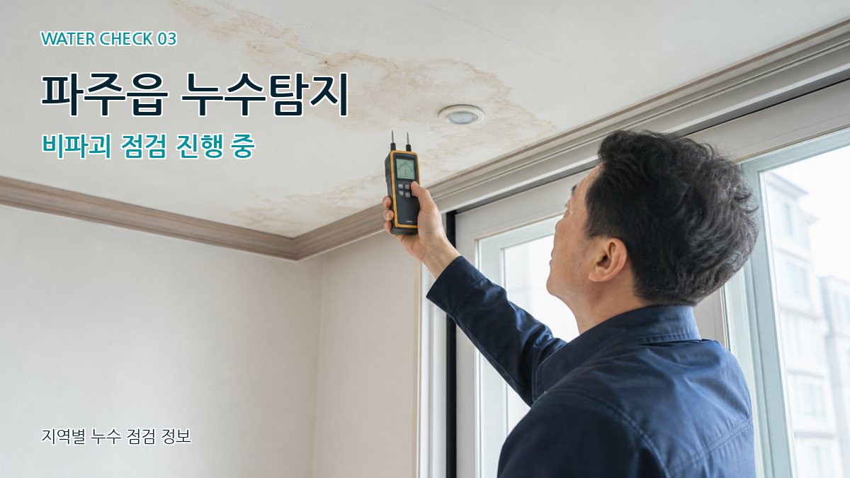 파주읍 천장누수 누수탐지 이미지