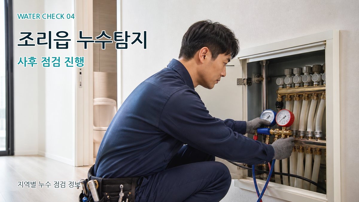 조리읍 누수탐지 사후 점검 진행
