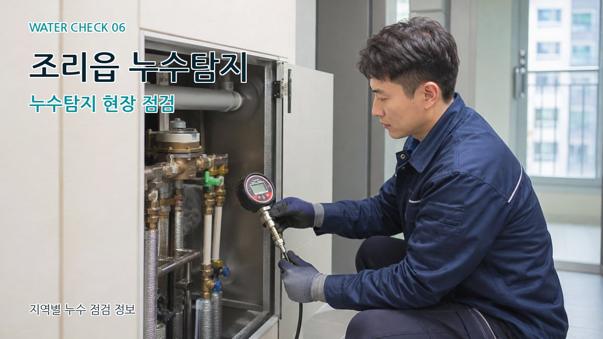 조리읍 누수탐지 누수탐지 현장 점검