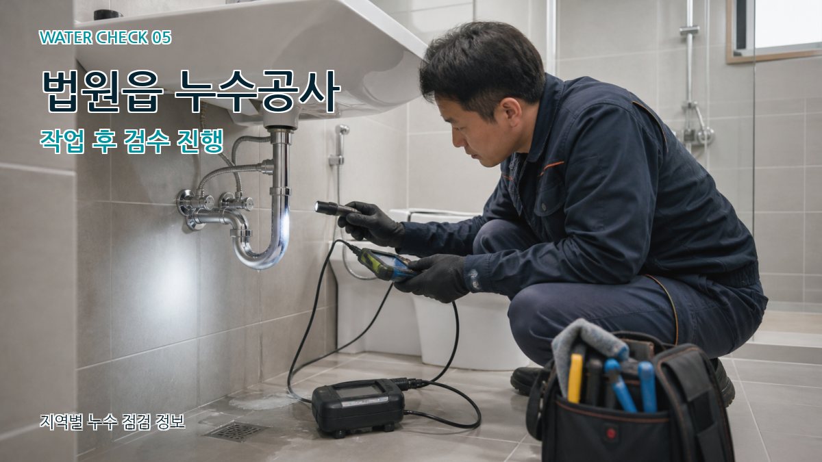 법원읍 누수공사 누수탐지 이미지