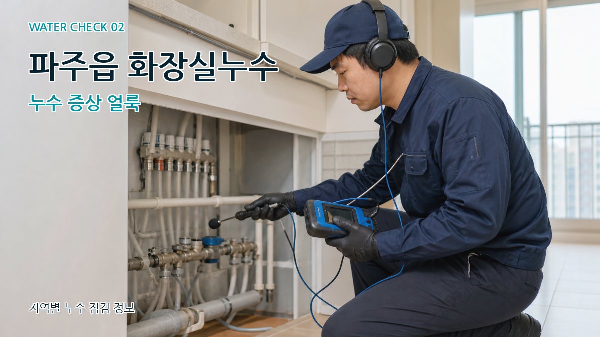 파주읍 화장실누수 누수탐지 이미지