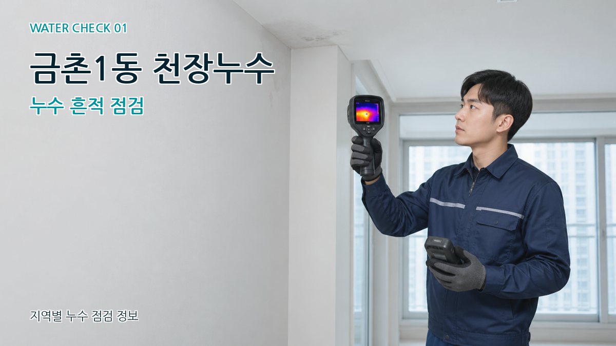 금촌1동 아파트누수 누수탐지 이미지