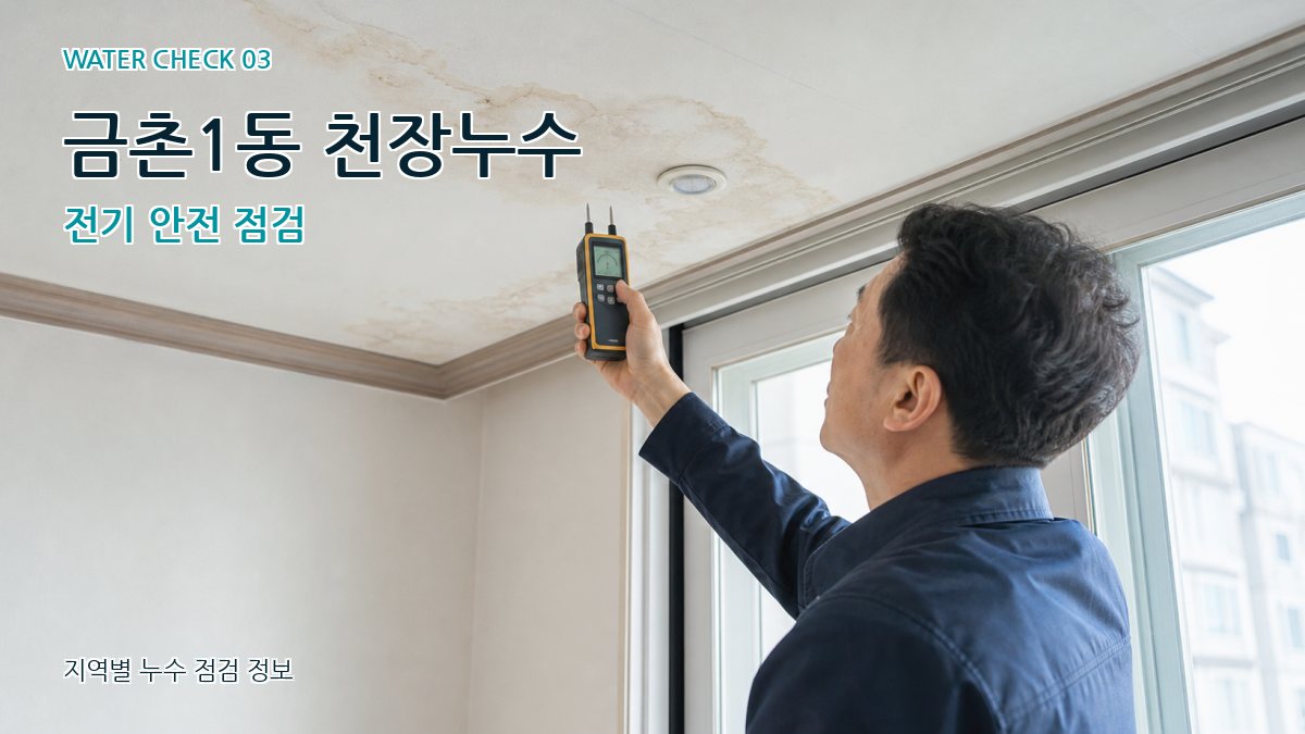 금촌1동 천장누수 누수탐지 이미지