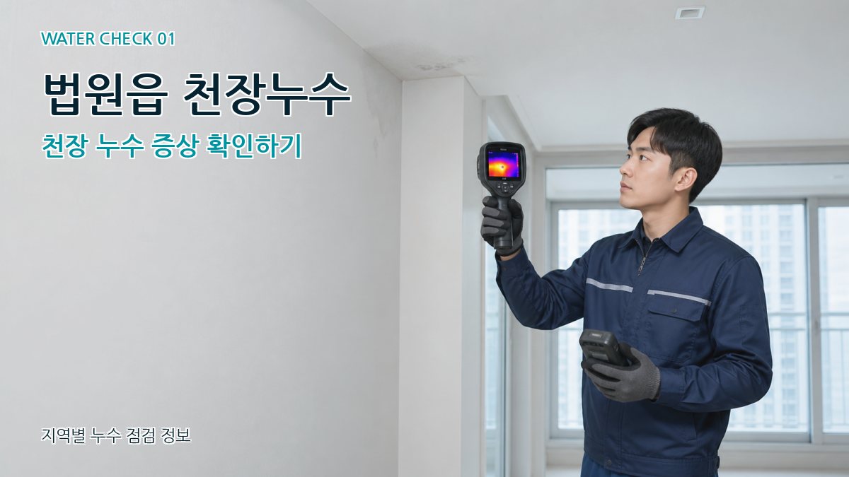 법원읍 천장누수 천장 누수 증상 확인하기