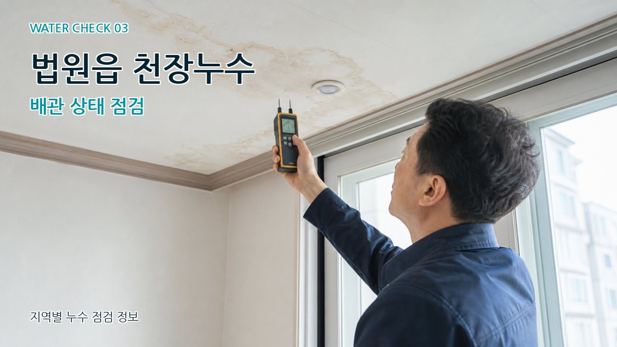 법원읍 천장누수 배관 상태 점검