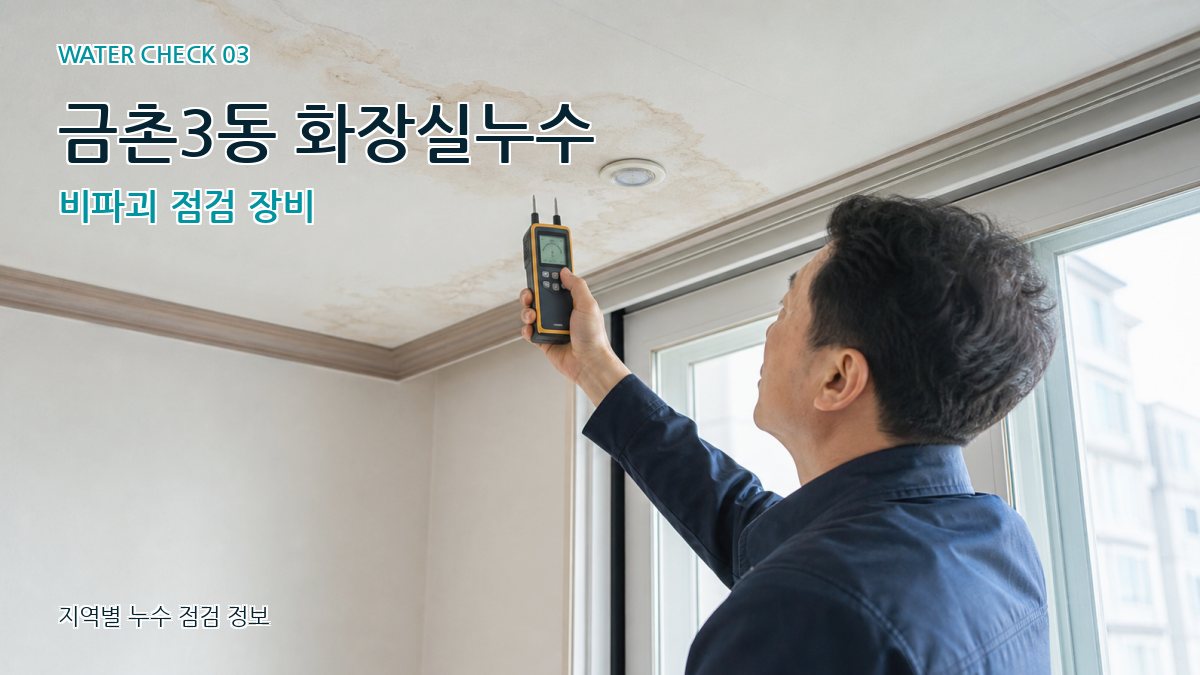 금촌3동 천장누수 누수탐지 이미지