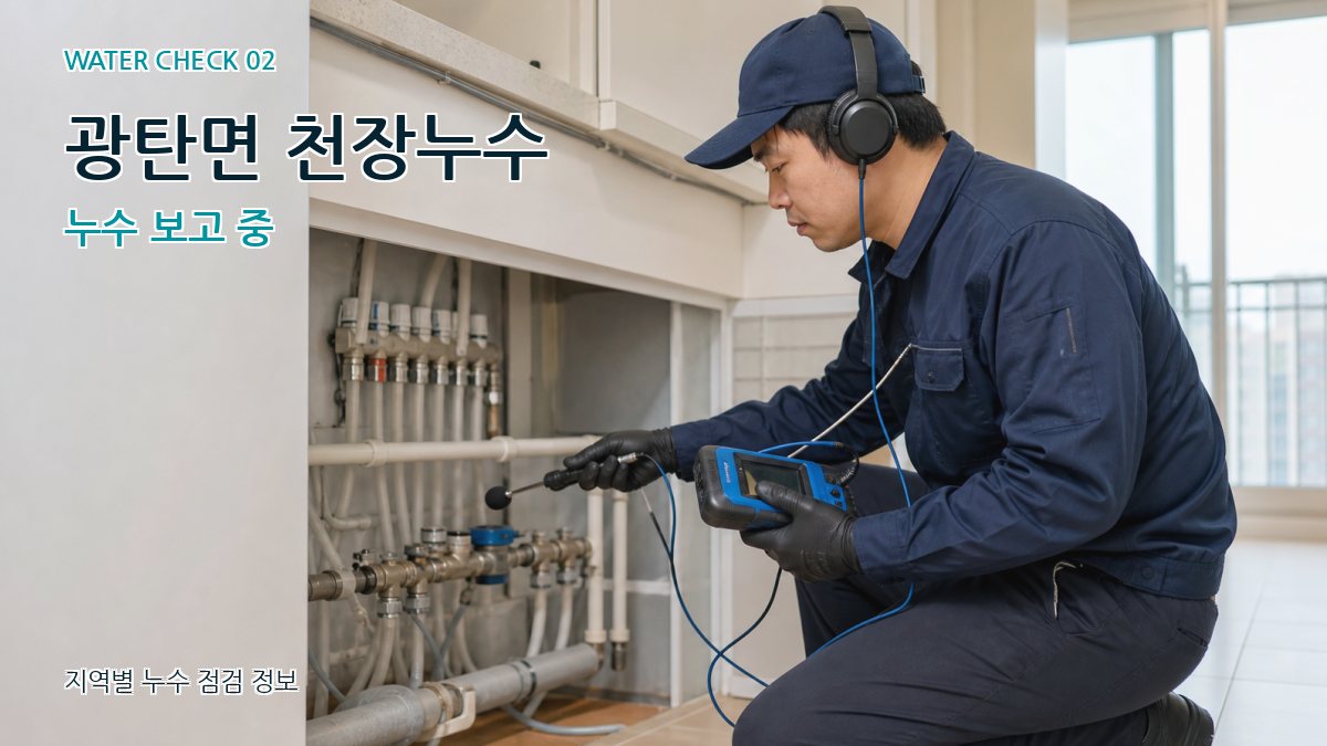 광탄면 화장실누수 누수탐지 이미지