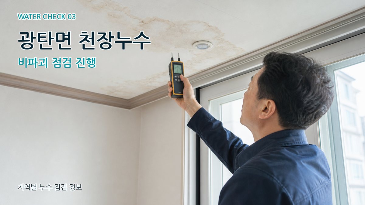 광탄면 천장누수 누수탐지 이미지