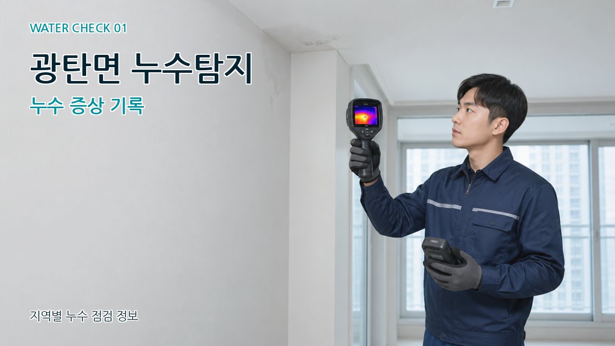 광탄면 아파트누수 누수탐지 이미지