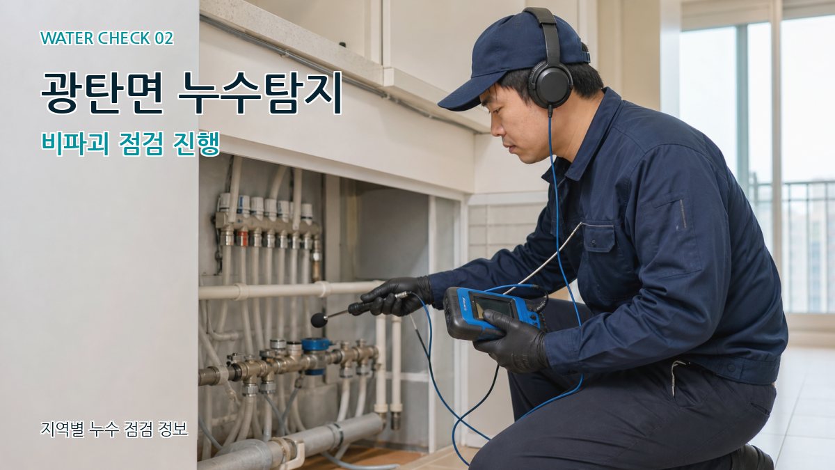 광탄면 화장실누수 누수탐지 이미지