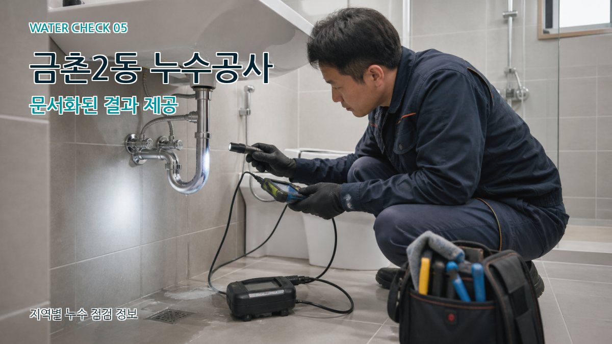 금촌2동 누수공사 누수탐지 이미지