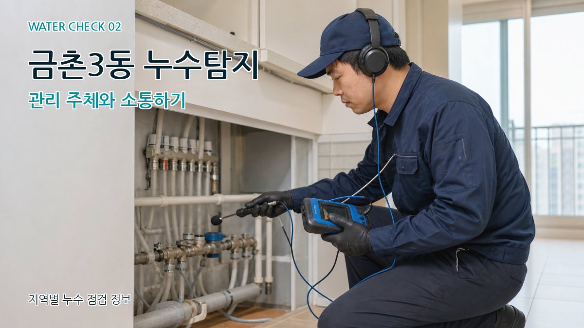 금촌3동 화장실누수 누수탐지 이미지